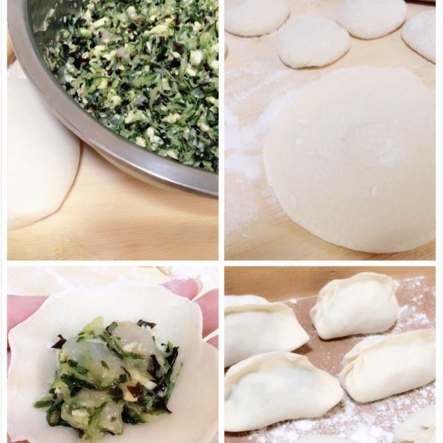 黄瓜虾仁水饺的做法