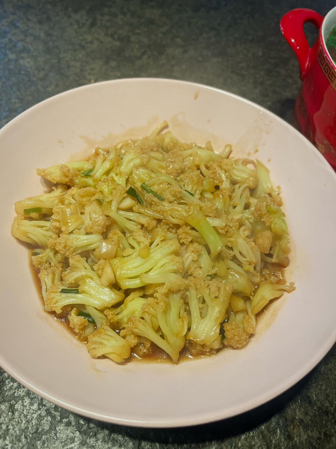 生炒花菜这样做好吃入味，做法简单，全家都爱吃！