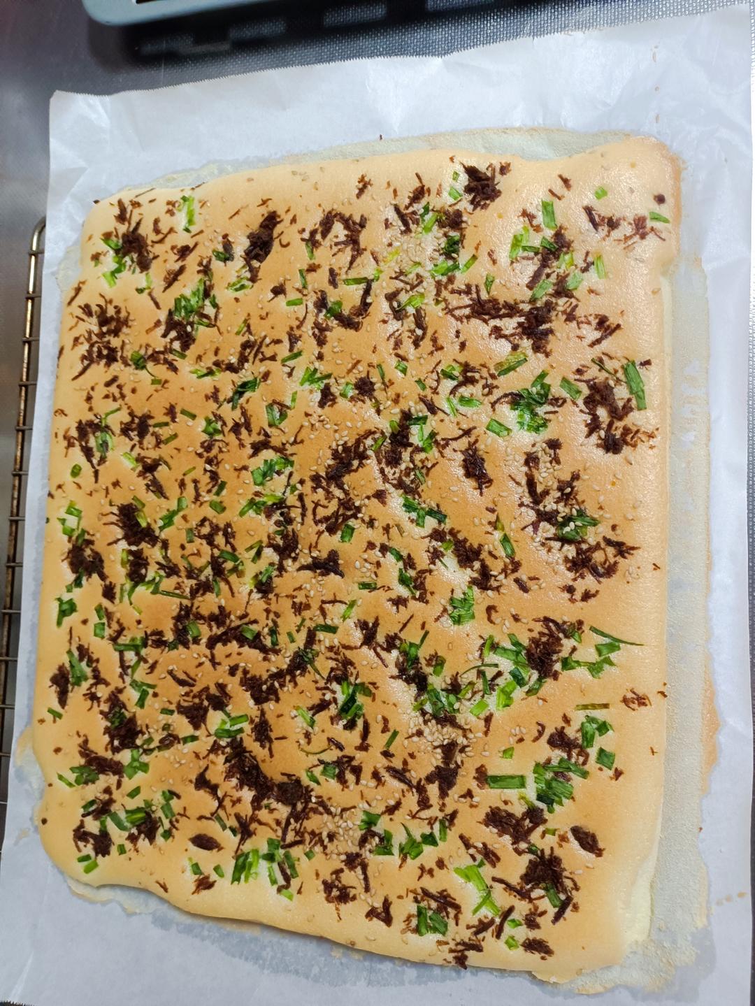 香葱肉松蛋糕卷这样做‼️满屋飘香（小视频食谱）