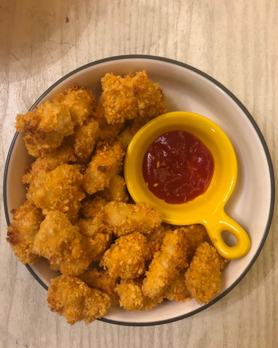 烤箱版鸡米花 | 无需油炸 蒜香味十足