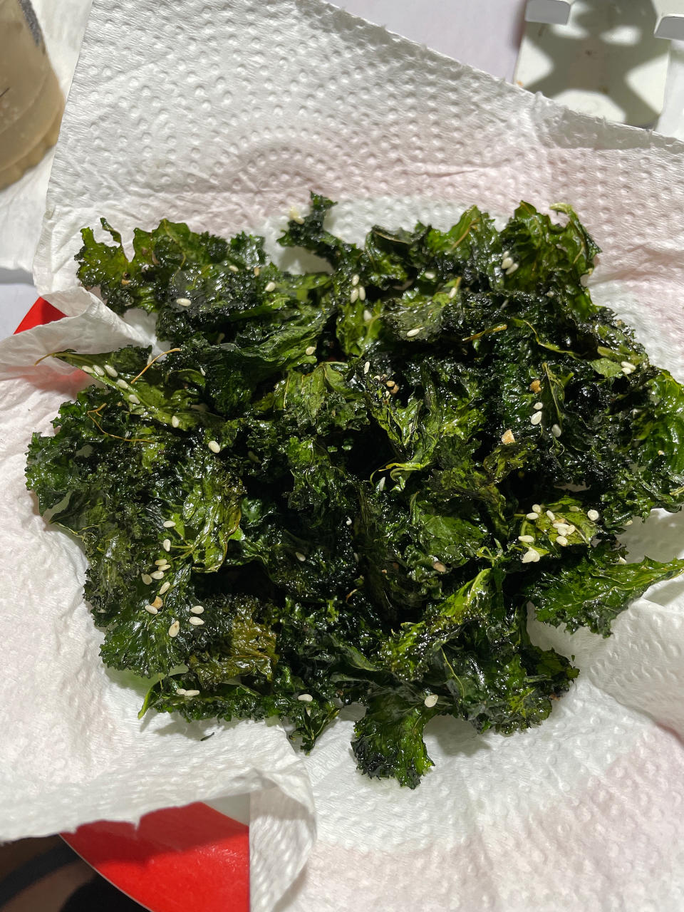 比薯片健康好吃的羽衣甘蓝脆片