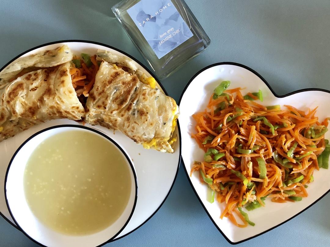 三分钟就可以做好孩子的早餐（手抓饼）