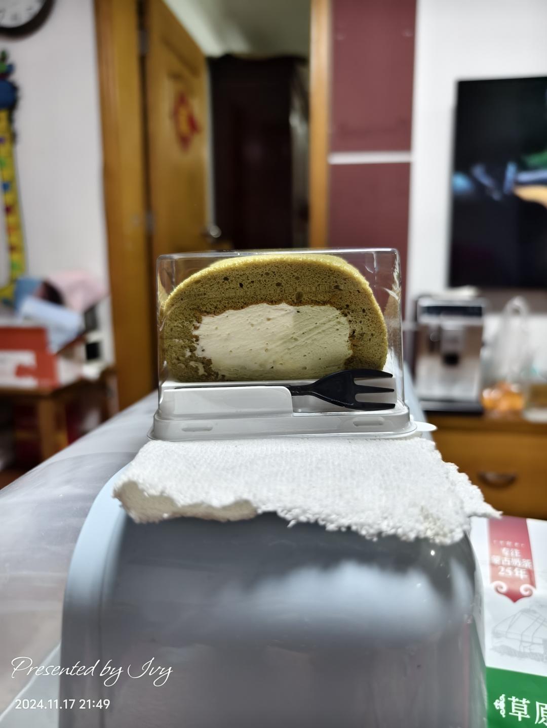抹茶茉莉蛋糕卷 ｜ 不消泡和o卷超详细教程～