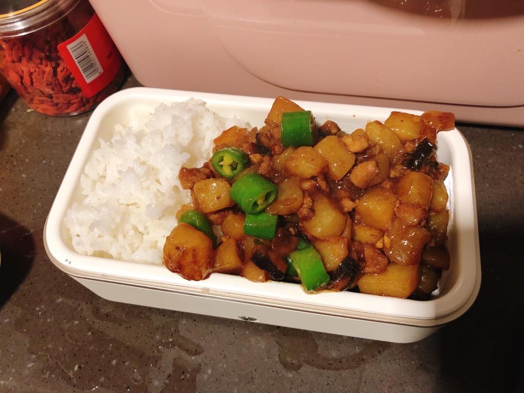 ㊙️香菇土豆肉沫拌饭❗️比外卖还好吃