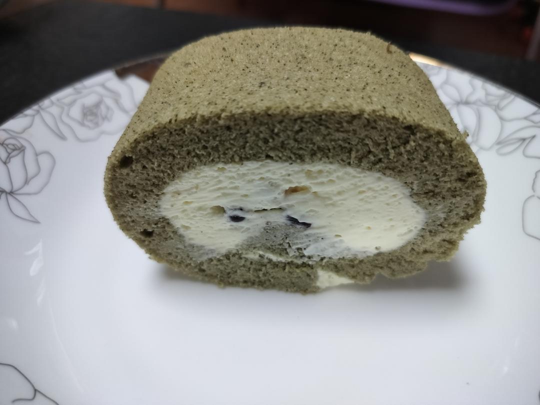 抹茶红豆蛋糕卷