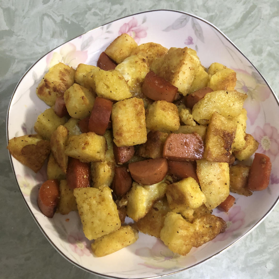 吃一次就爱上的孜然香肠馒头丁