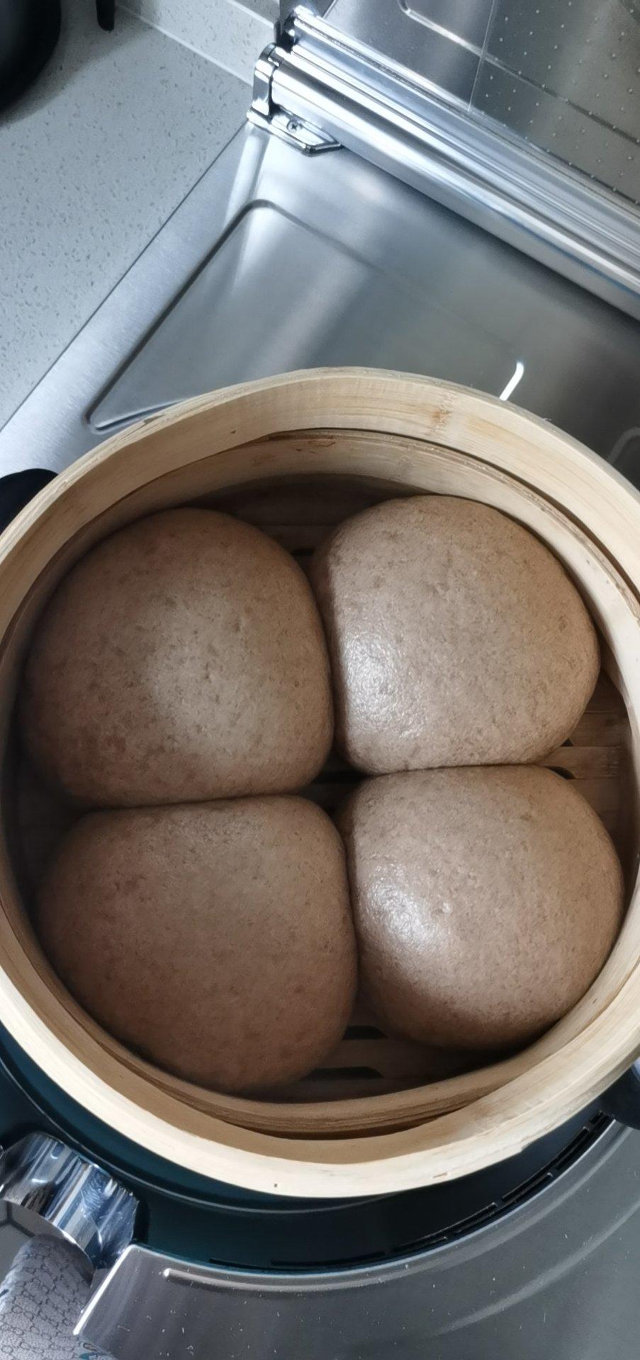 减脂吃！无油无糖！100%全麦馒头，不凹不塌，零失败