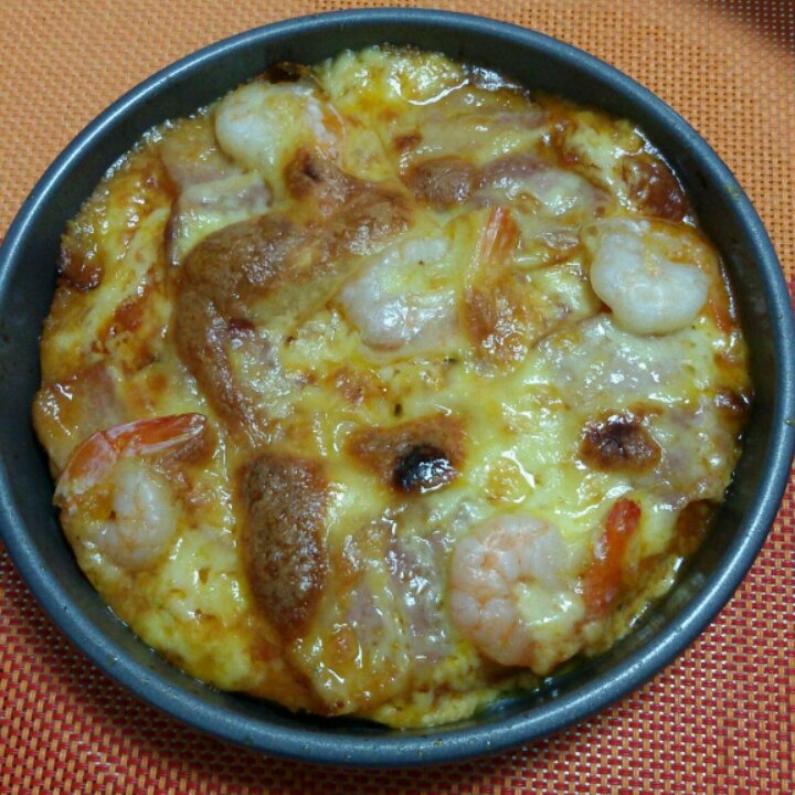 鲜虾培根薄披萨—海氏烤箱定制