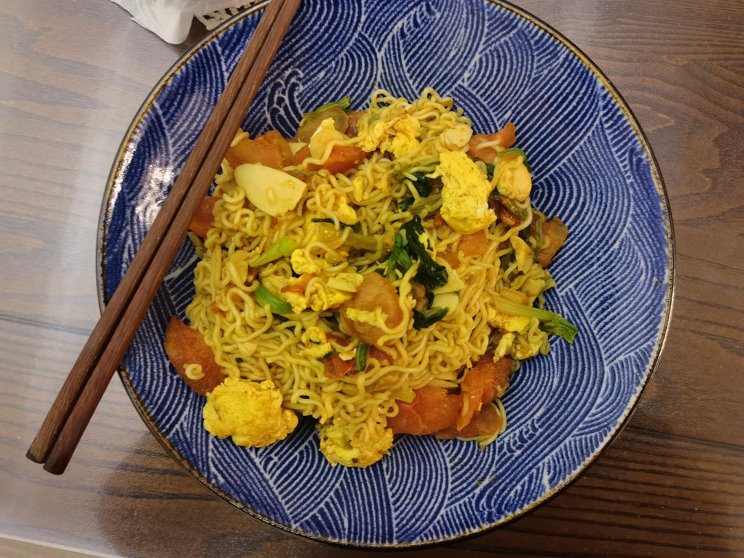 巨好吃的炒方便面