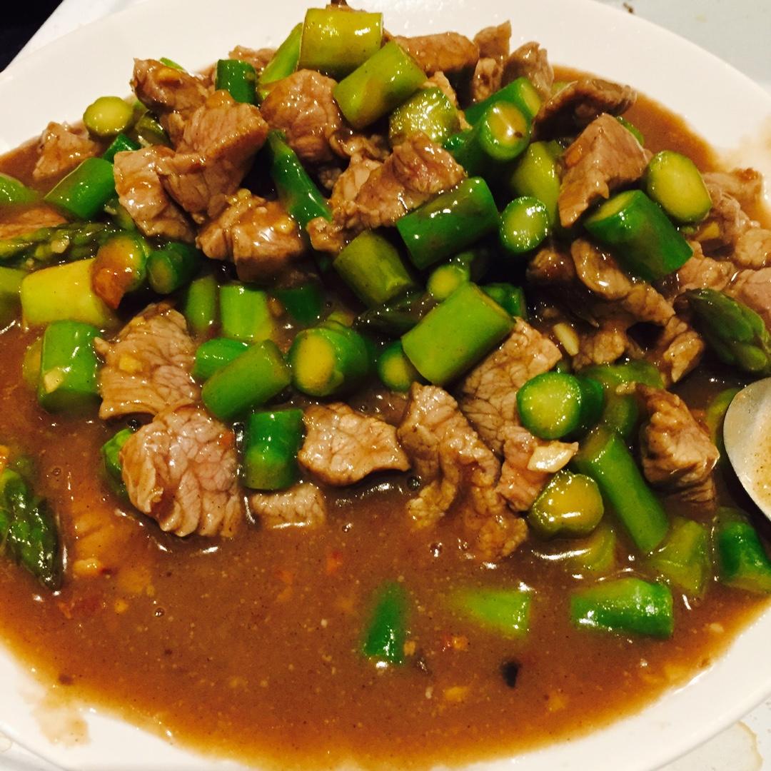 【曼食慢语】蚝油芦笋牛肉粒