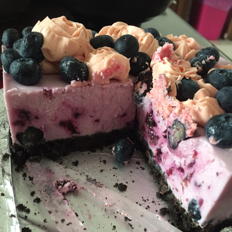 蓝莓冻芝士蛋糕