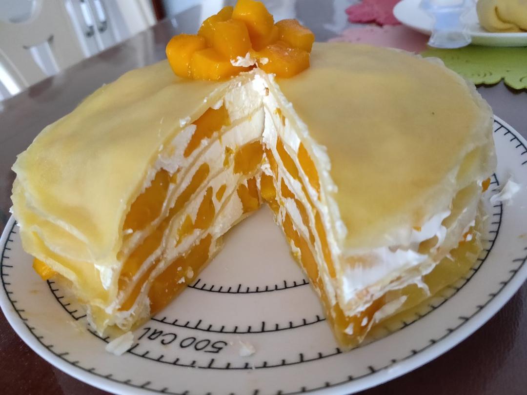 壕壕妈做的不需要用平底锅的芒果千层皮!