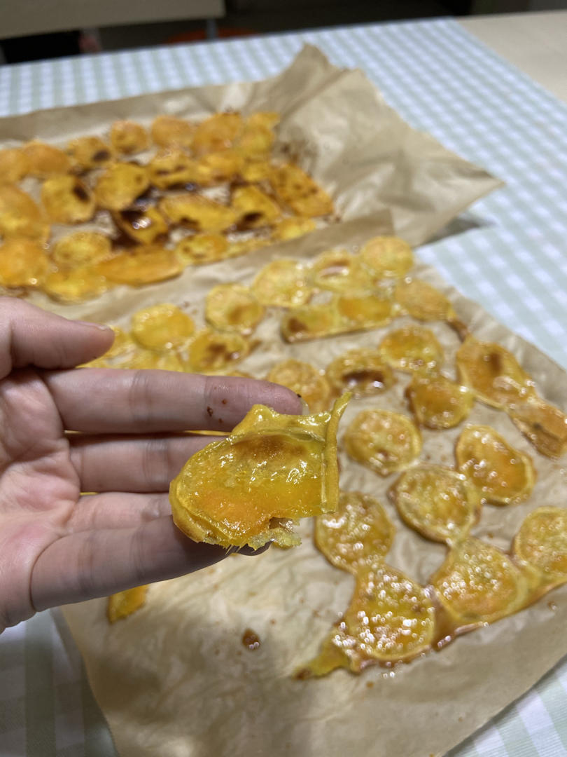 一吃就爱上❗️香甜软糯的烤红薯片❗️巨好吃～追剧必备！