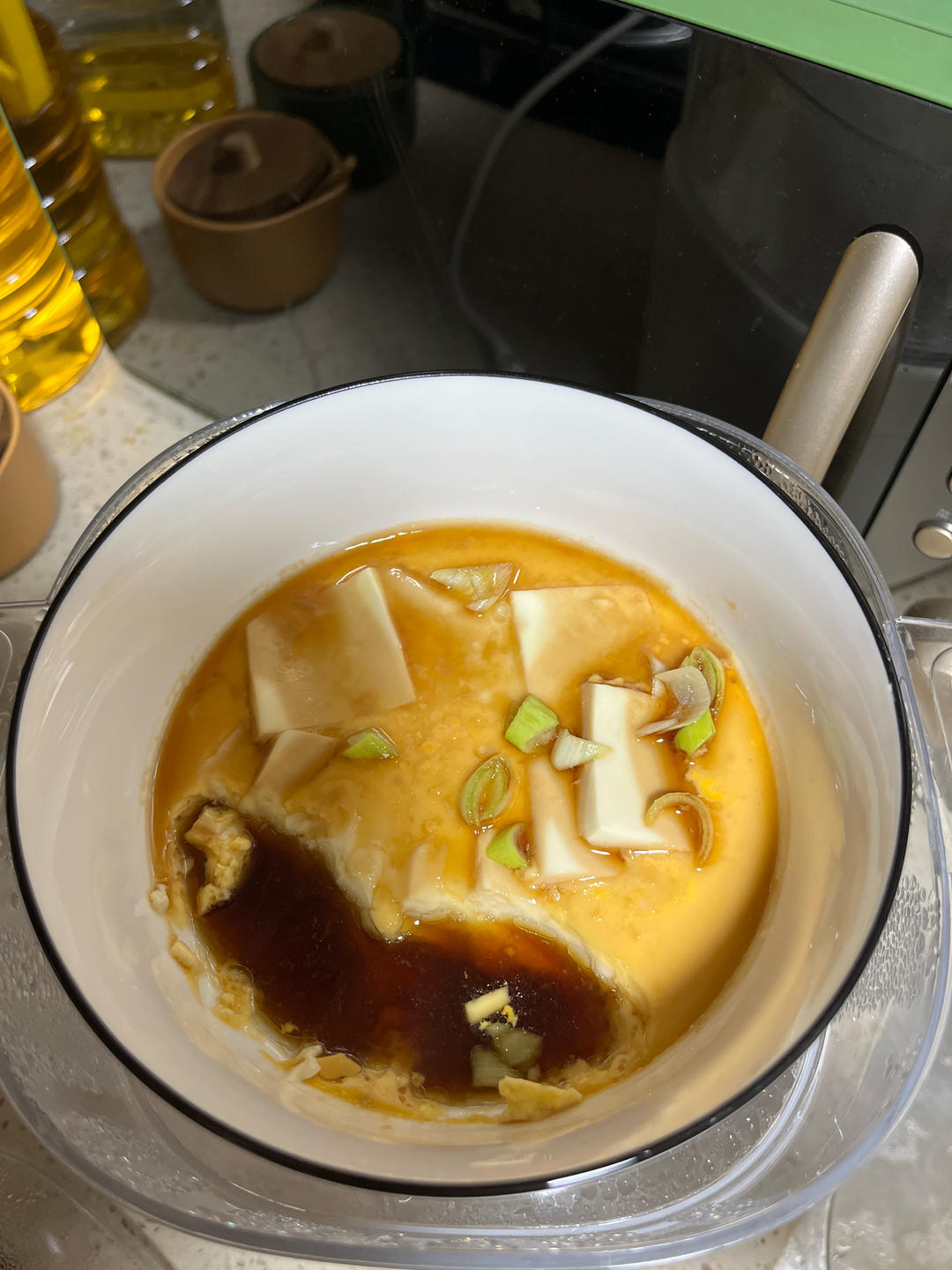 鸡蛋蒸豆腐❗超嫩滑，简单又好吃‼️