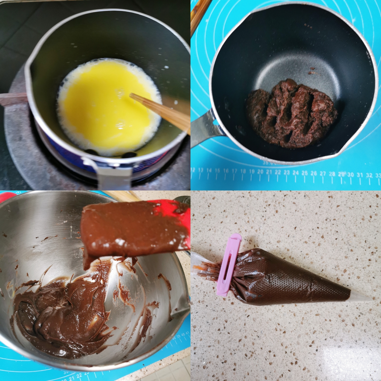 巧克力酥皮泡芙的做法 步骤2