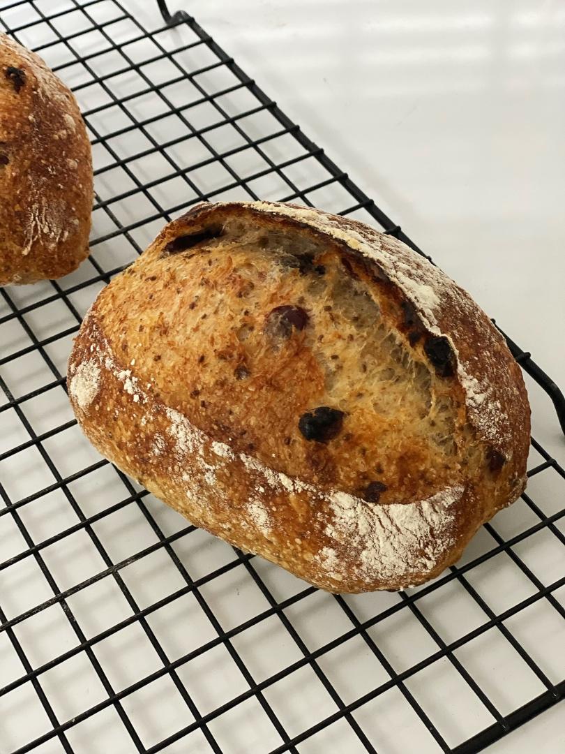 亚麻籽蔓越莓欧包