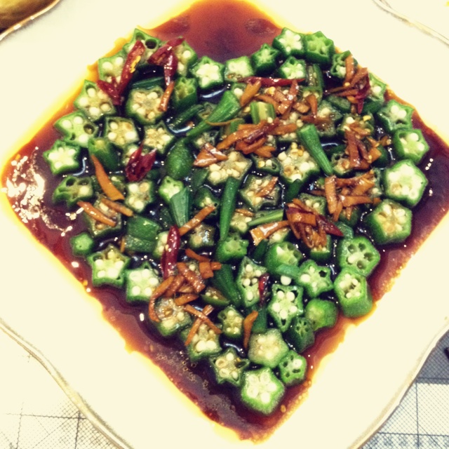 【白灼秋葵】清爽简单