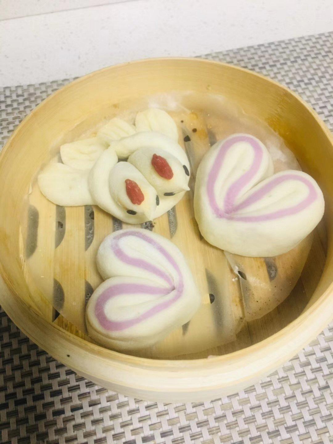 抹茶红豆包