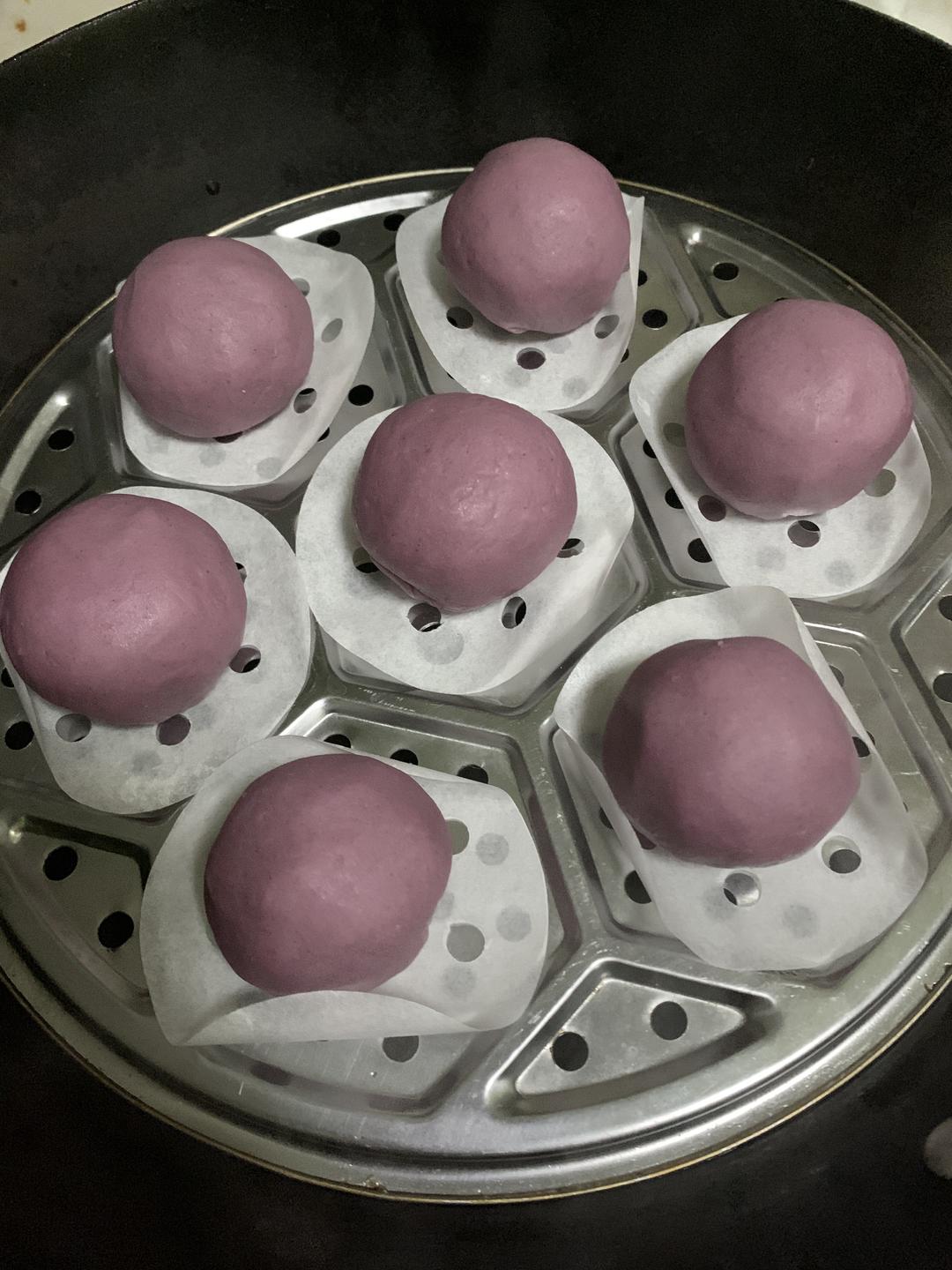 紫薯糯米团子的做法