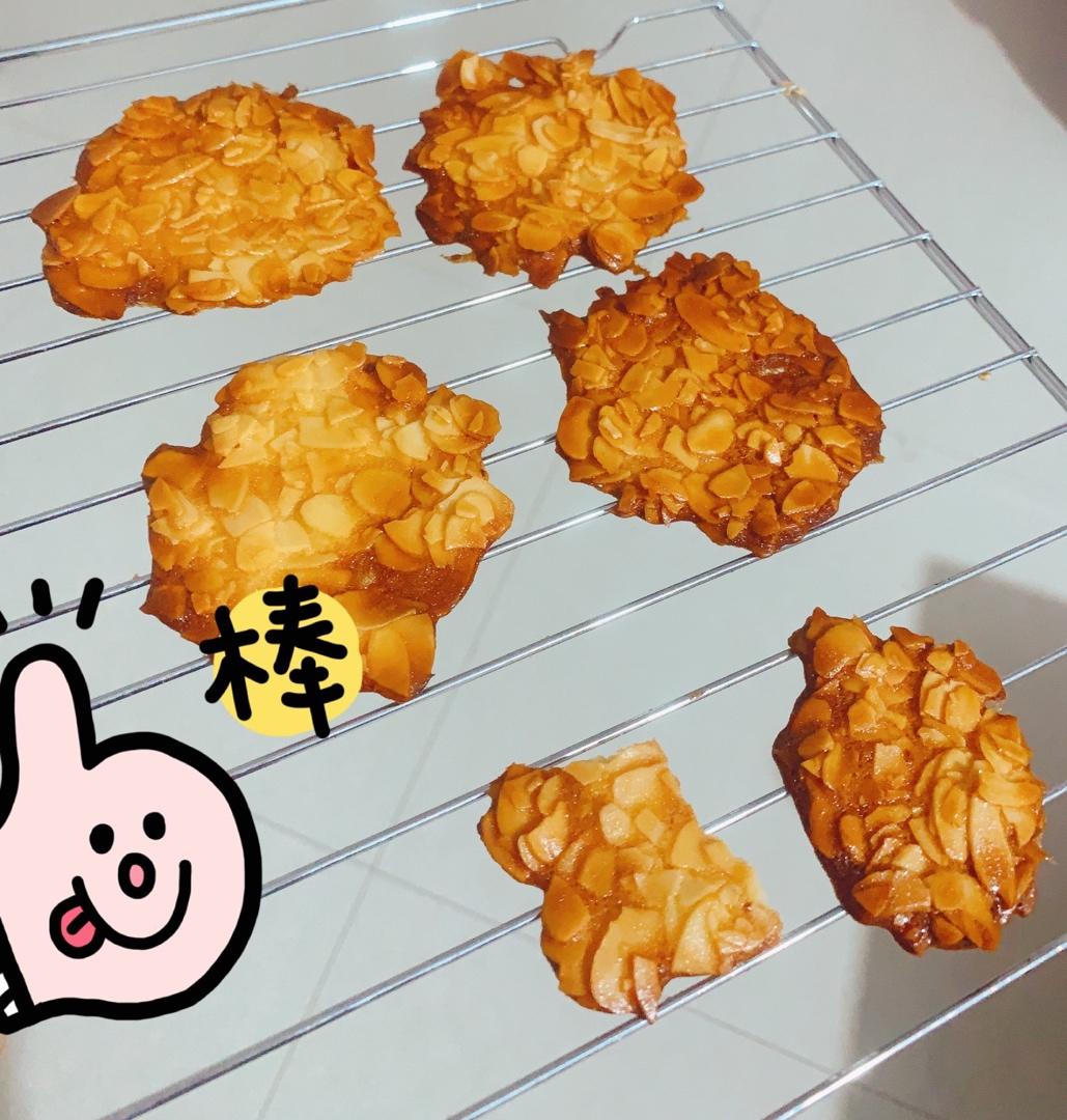 焦糖脆脆杏仁瓦片