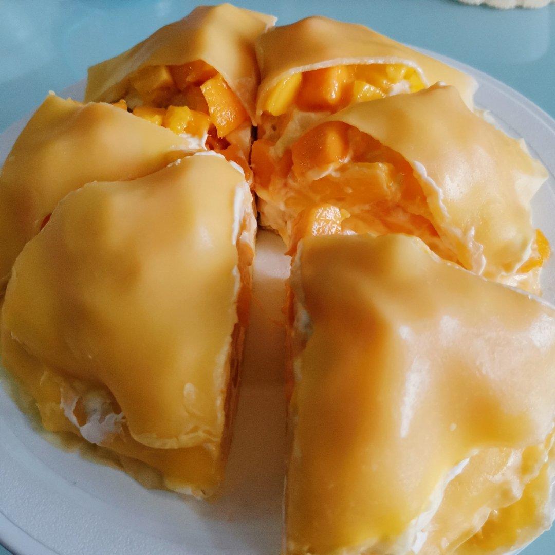 6寸千层芒果蛋糕（附雀巢淡奶油变硬小秘籍）