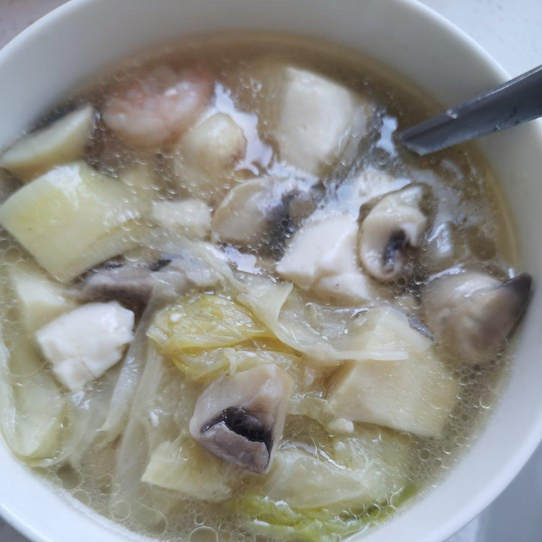 虾仁豆腐煲