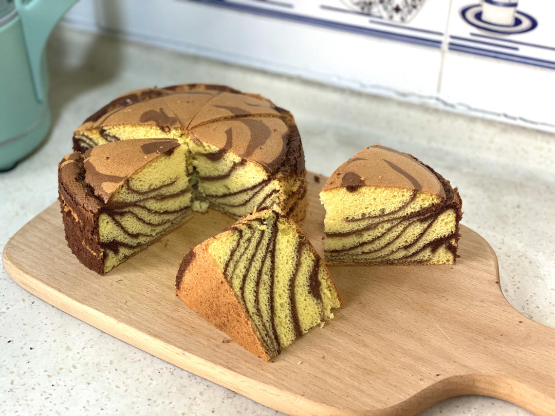 斑马纹戚风蛋糕