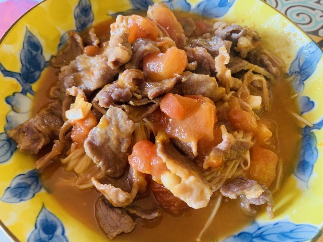 番茄肥牛，特别开胃
