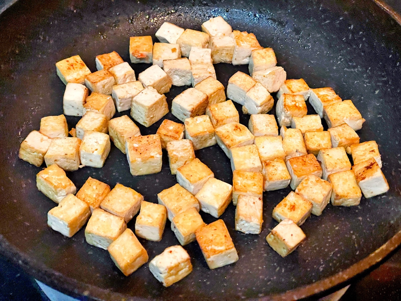 青豆虾仁炒豆腐的做法 步骤6
