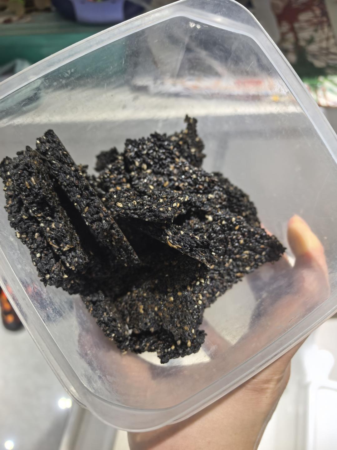 健康黑芝麻薄饼（仅需三步）