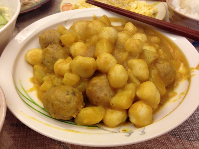 浓香咖喱鱼丸