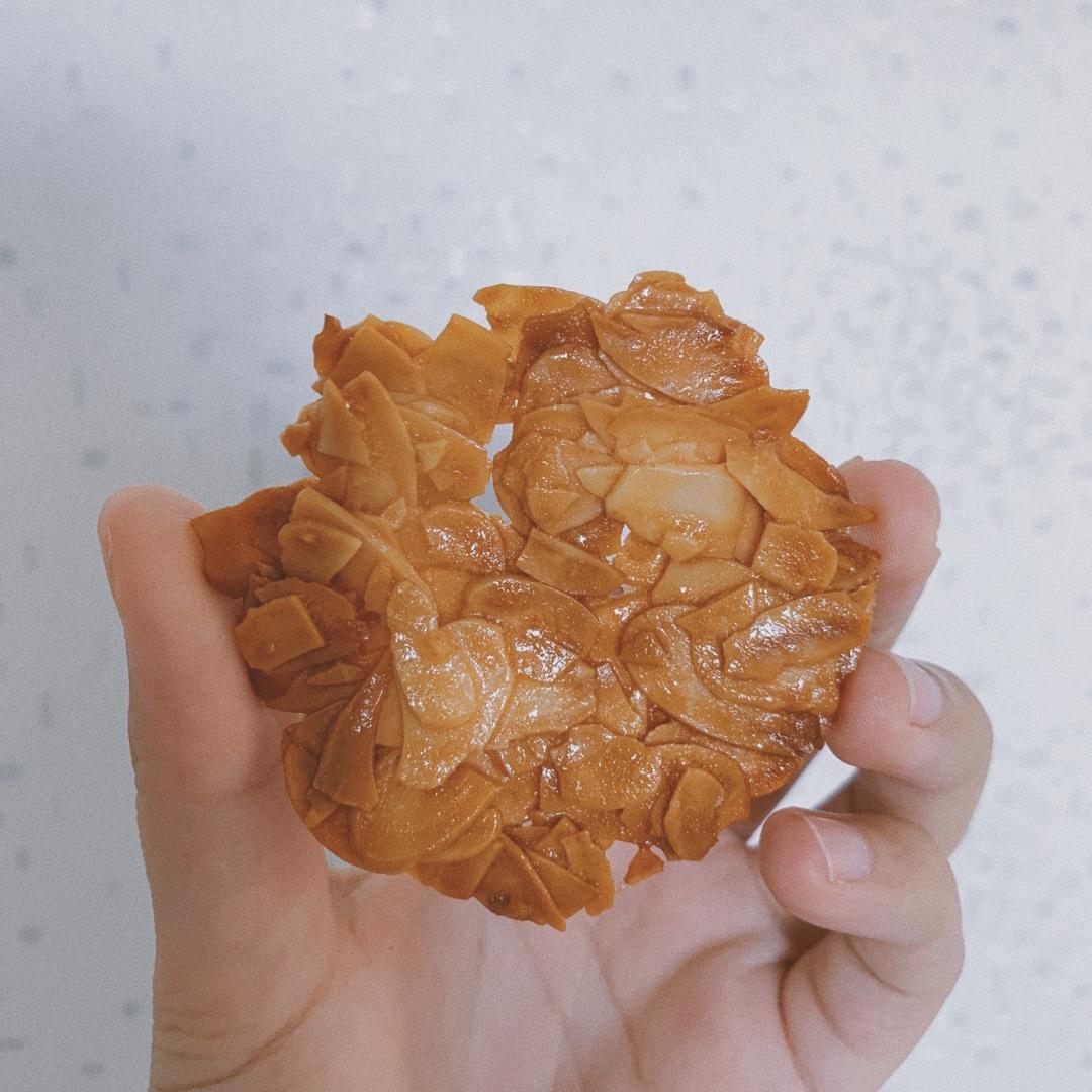 🔥酥脆香甜！无需打发就可以完成的焦糖脆杏仁饼干