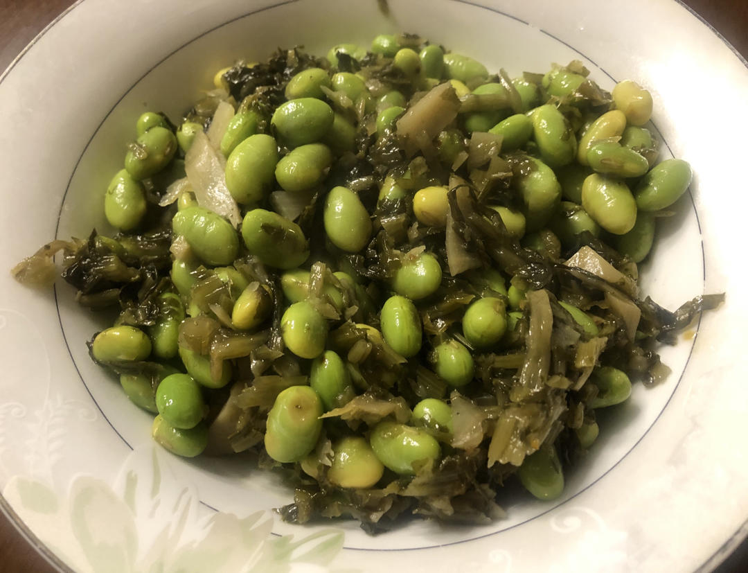 雪菜毛豆