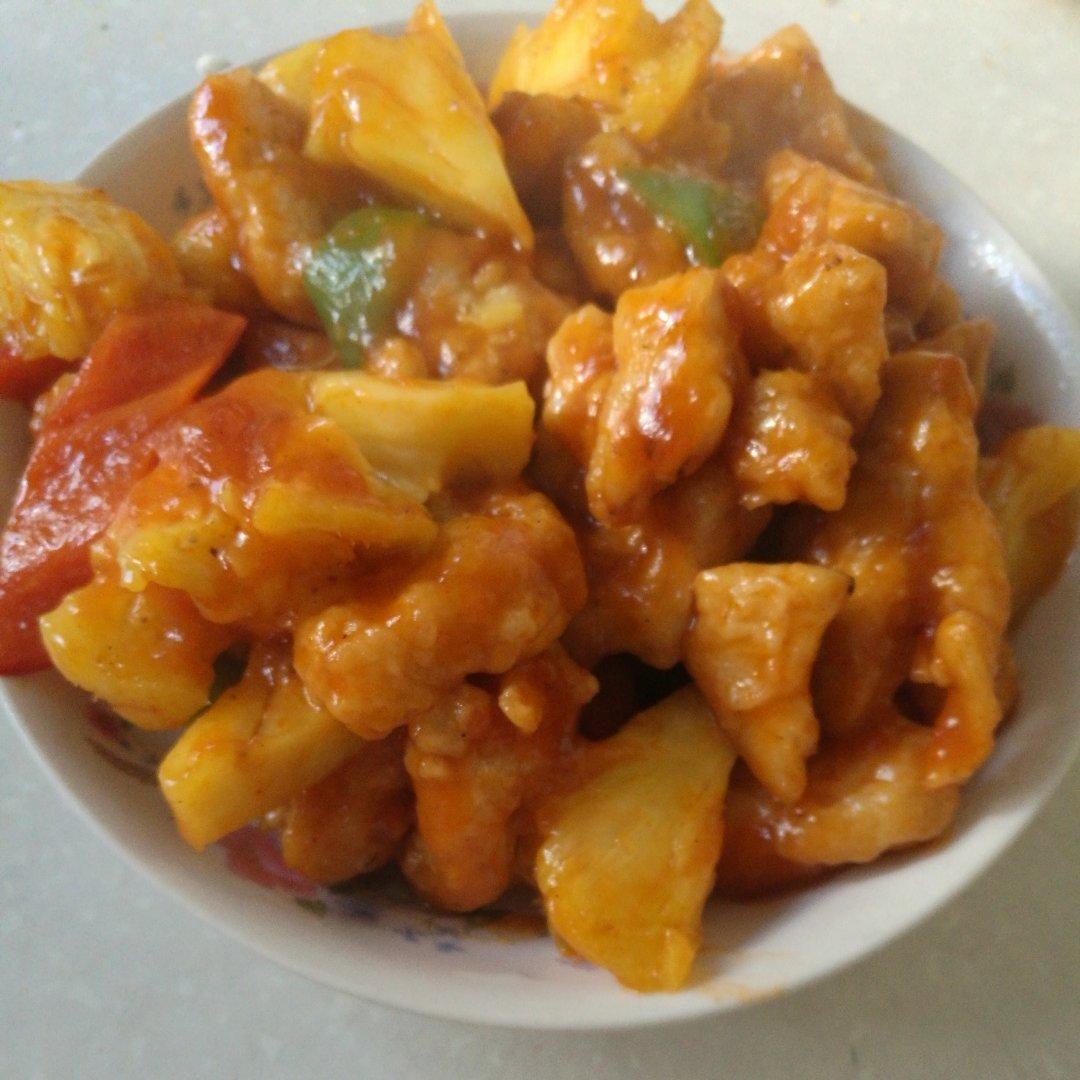 迷迭香：菠萝咕咾肉