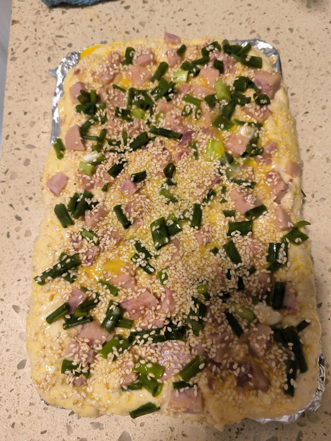 老式香葱肉松面包卷---记忆中小时候的味道