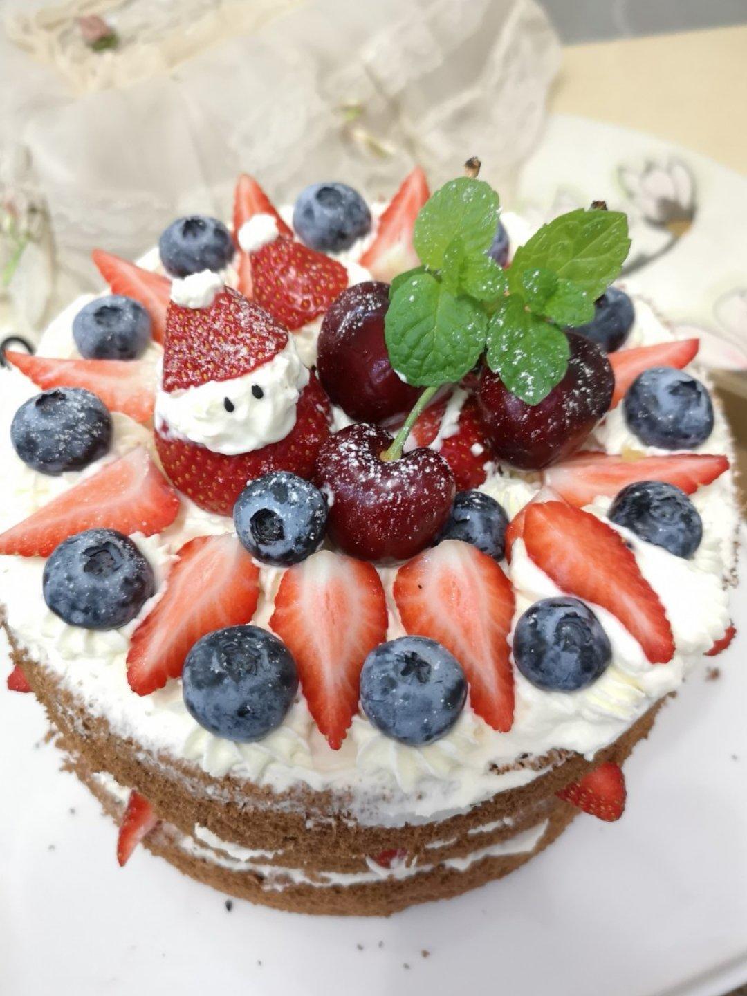 可可戚风裸蛋糕