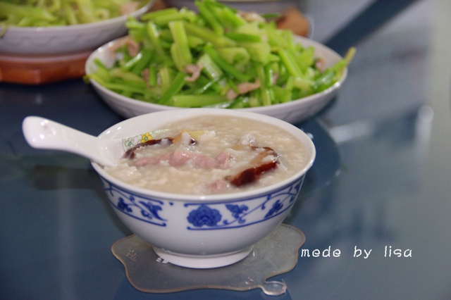 香菇鸭肉粥