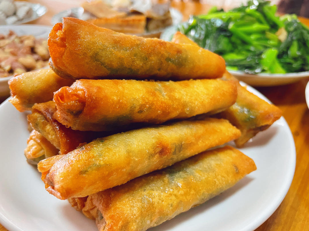 苏晔麻麻做的炸春卷