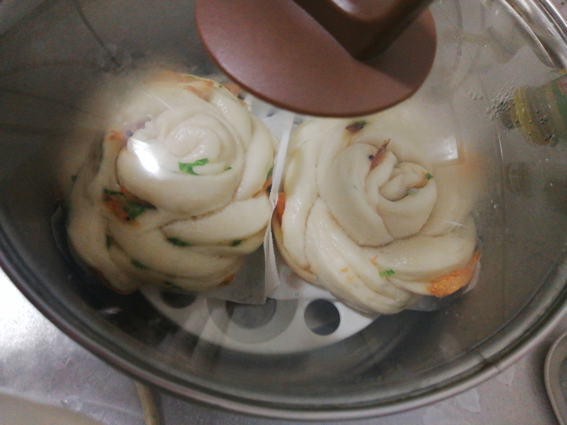 😻简单可爱好吃の花卷➕木瓜银耳汤😻的做法 步骤10