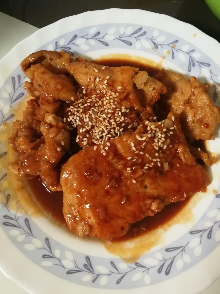 在家也能做大菜之11~“辣茄汁猪排”
