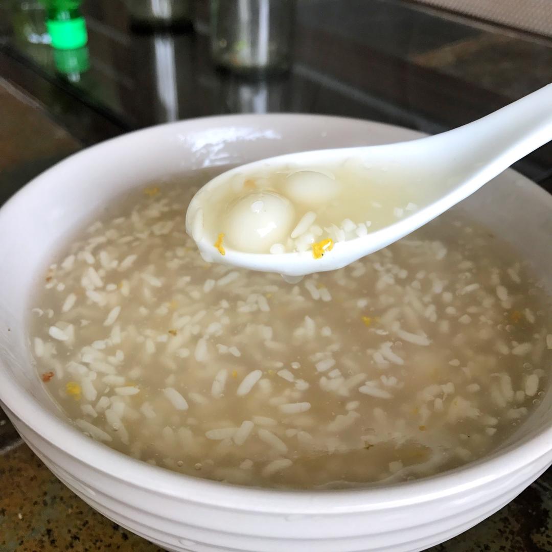 【桂花酒酿圆子】