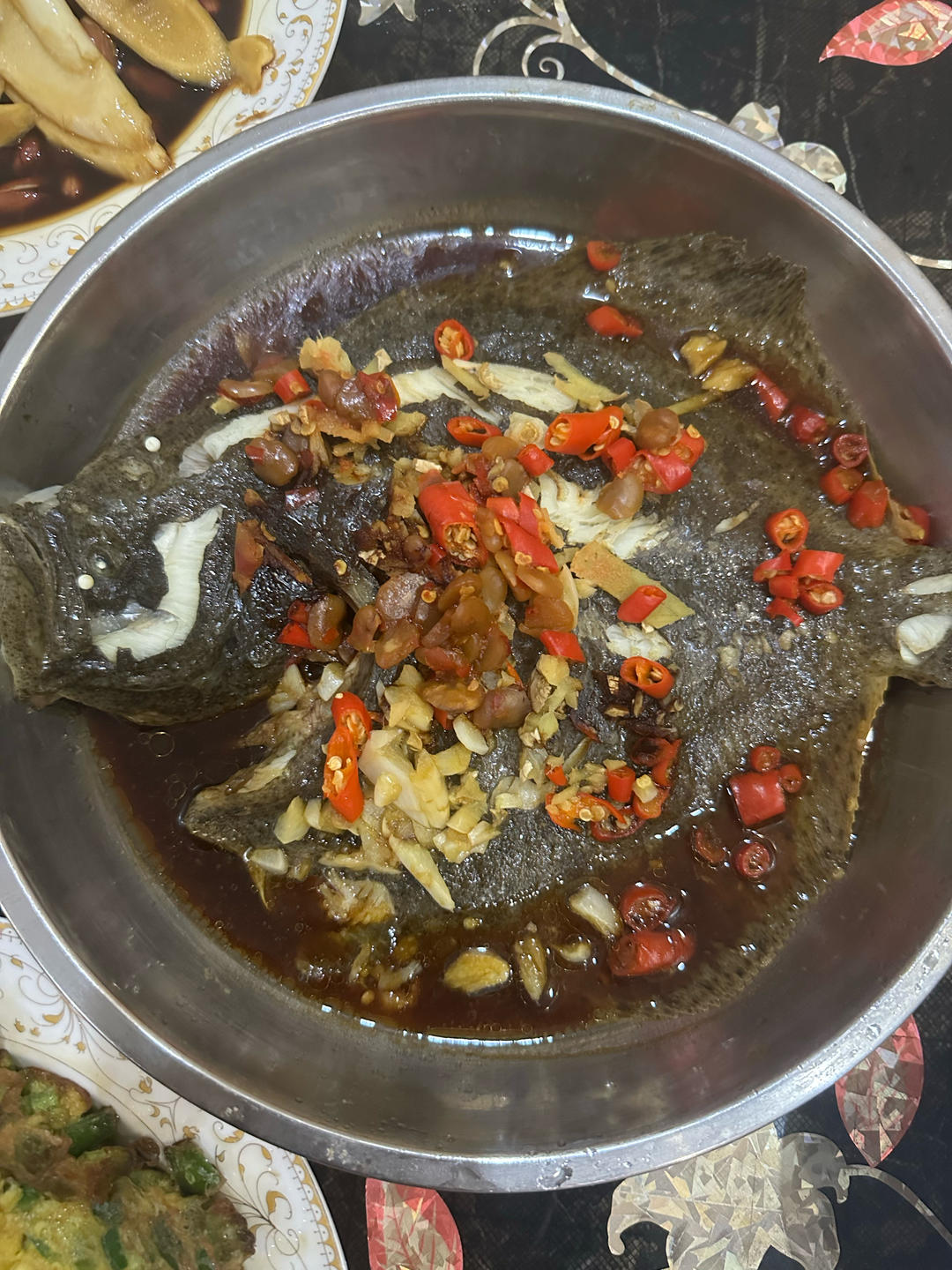 朱老二辣蒸多宝鱼的做法