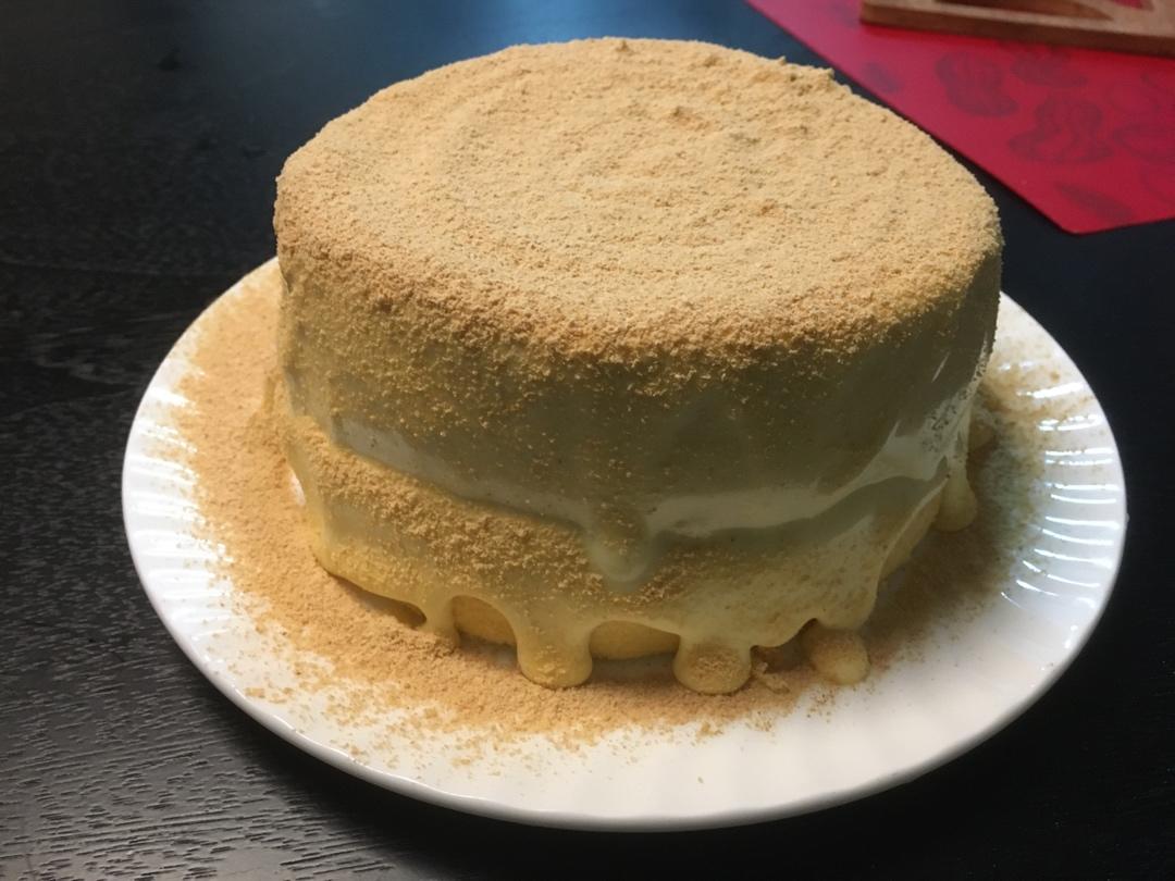 阿玉王做的超好吃的豆乳爆浆蛋糕