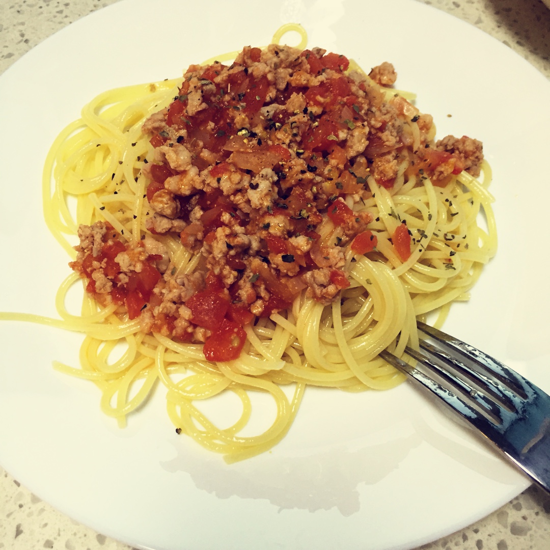 番茄肉酱意大利面