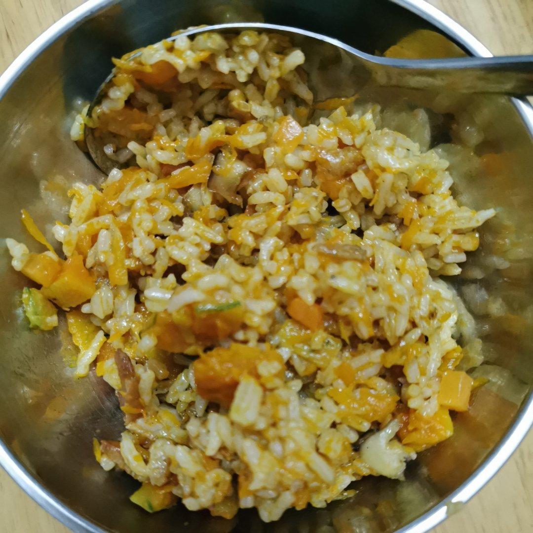 美味到不行的南瓜饭