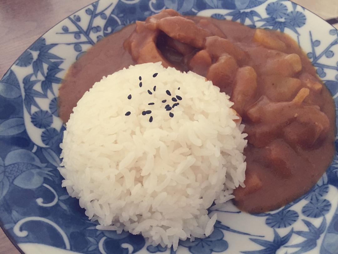 鸡腿咖喱饭