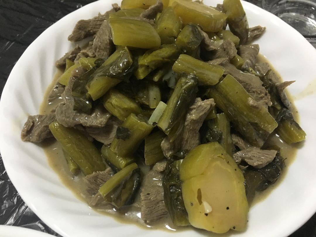 酸菜牛肉