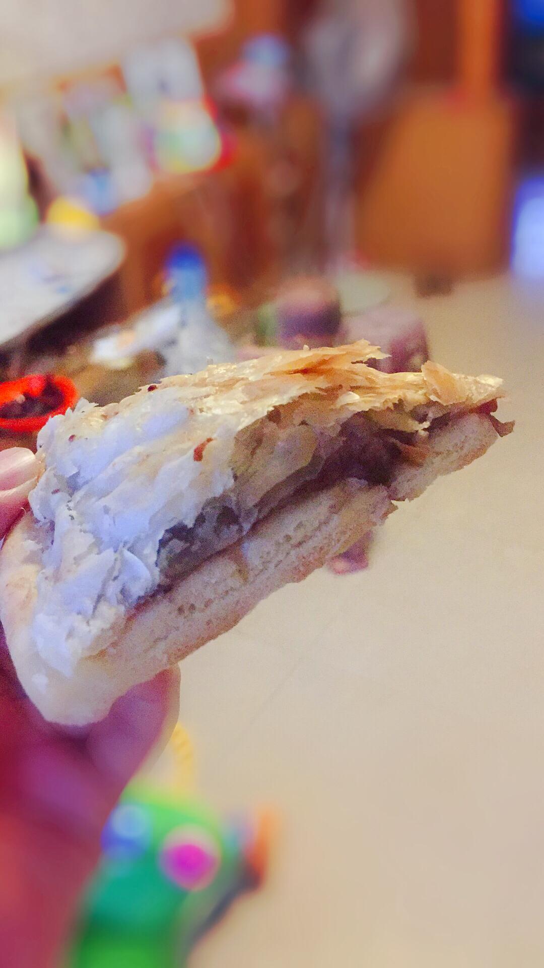 快手红豆酥皮披萨