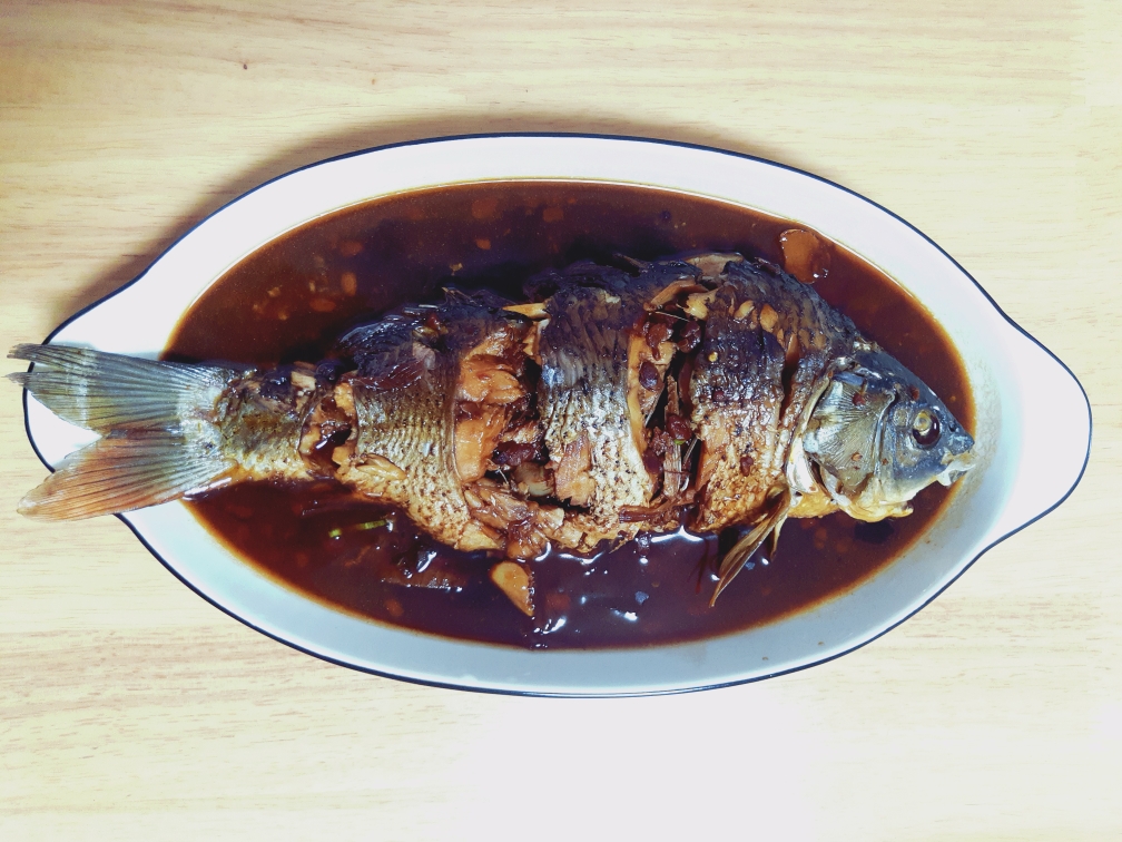 简单美味的红烧鲤鱼的做法 步骤5