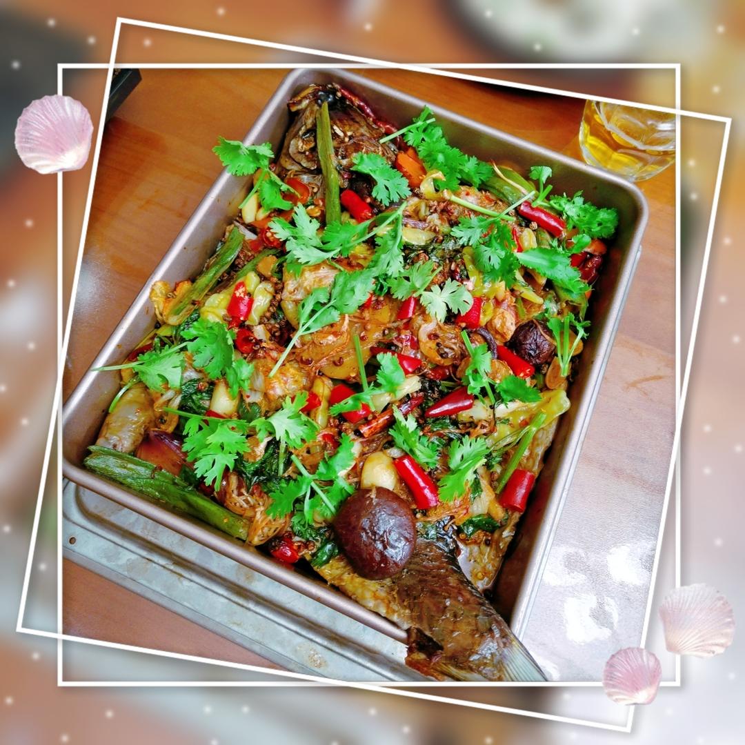 重庆烤鱼(烤箱版)爆好吃，爆简单